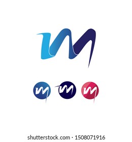 Letter M vector icons such logos
