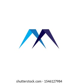 Letter M vector icons such logos
