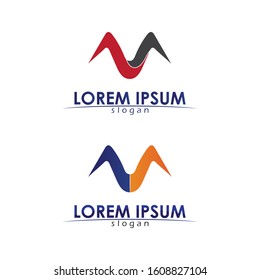 Letter M vector icons such logos
