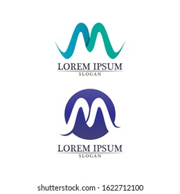 Letter M vector icons such logos
