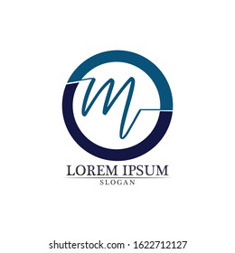 Letter M vector icons such logos
