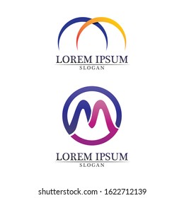 Letter M vector icons such logos

