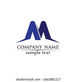 Letter M vector icons such logo design 
