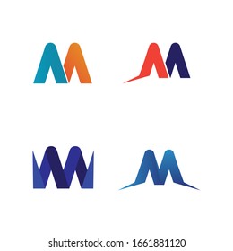 Letter M vector icons such logo design 

