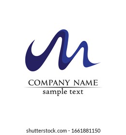 Iconos vectoriales de letra M, como el diseño del logotipo 
