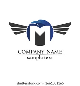 Letter M vector icons such logo design 
