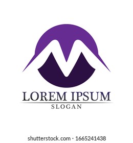 Iconos vectoriales de letra M tales como el diseño de logotipos
