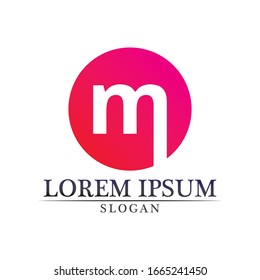 Iconos vectoriales de letra M tales como el diseño de logotipos
