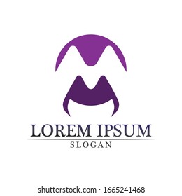Letter M vector icons such logos design
