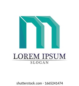 Letter M vector icons such logos design
