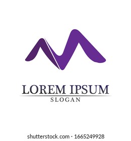 Letter M vector icons such logos
