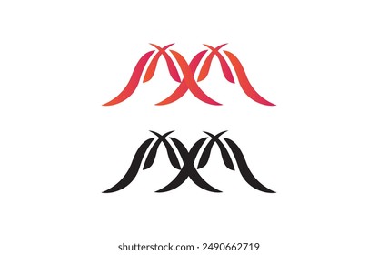 Iconos vectoriales de la letra M tales como logotipos Plantilla pro Vector