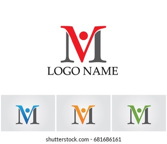 Letter M vector icons such logos
