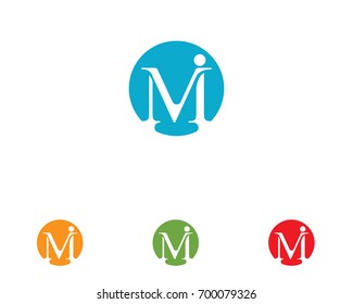 Letter M vector icons such logos
