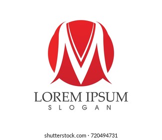 Letter M vector icons such logos template