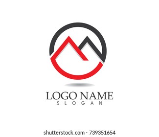 Letter M vector icons such logos
