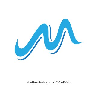 Letter M vector icons such logos template
