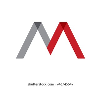 Letter M vector icons such logos template
