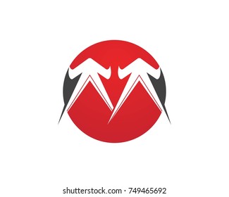 Letter M vector icons such logos