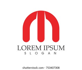 Letter M vector icons such logos template
