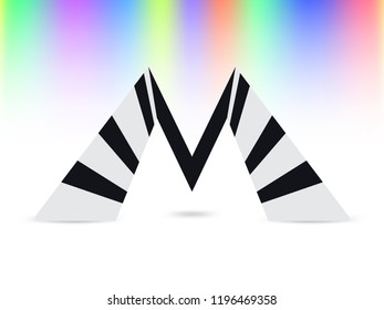 letter m vector illustration