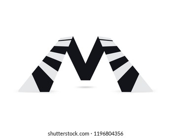 letter m vector illustration