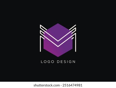 Letter m vector illustration logo design 