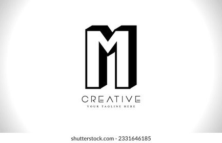 letter M vector illustration template