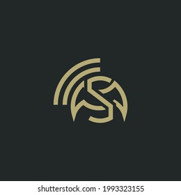 Buchstabe M, Logo der Vektorlinie. Symbol für kreatives Minimalismus-Logo