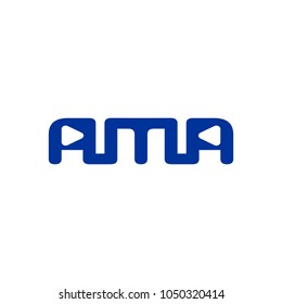 letter A M A vector logo.