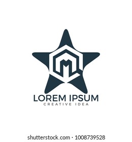 Letter M vector logo design.
