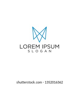letter m vector logo graphic modern abstract