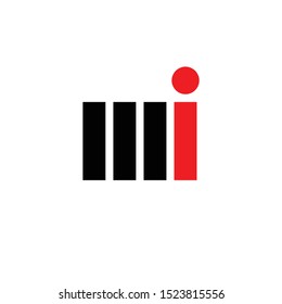 Letter M and I vector Logo. Icon And Symbol.