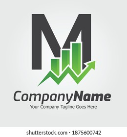Letter M vector logo template, Colorful Letter M logo, Financial Company Logo, Financial Institute Advisors Logo Design Template Vector Icon