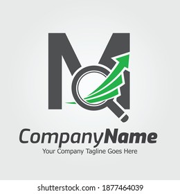 Letter M vector logo template, Colorful Letter M logo, Financial Company Logo, Financial Institute Advisors Logo Design Template Vector Icon
