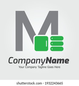Letter M vector logo template, Colorful Letter M logo, Kitchen furniture logo design