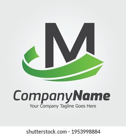 Letter M vector logo template, Colorful Letter M logo, Financial Company Logo, Financial Institute Advisors Logo Design Template Vector Icon