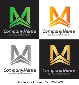 Letter M vector logo template, Colorful Letter M logo, Real Estate, Building and Construction Logo Design Template Vector Icon