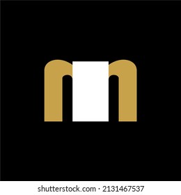 Icono de la plantilla del logotipo del vector M de la letra. M Concepto inicial del alfabeto del logotipo