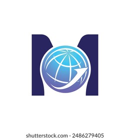 Letter M vector logo template, Colorful Letter M logo, Financial Company Logo, Financial Institute Advisors Logo Design Template Vector Icon