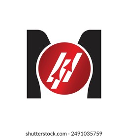 Letter M vector logo template, Colorful Letter M logo, Financial Company Logo, Financial Institute Advisors Logo Design Template Vector Icon