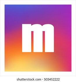 Letter M vector, logo. Useful as branding symbol, corporate identity, alphabet element, app icon, clip art and illustration.