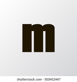 Letter M vector, logo. Useful as branding symbol, corporate identity, alphabet element, app icon, clip art and illustration.
