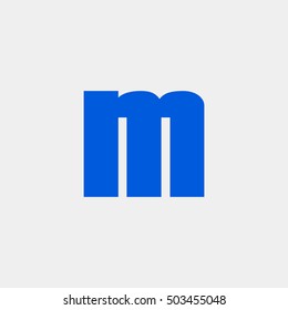Letter M vector, logo. Useful as branding symbol, corporate identity, alphabet element, app icon, clip art and illustration.