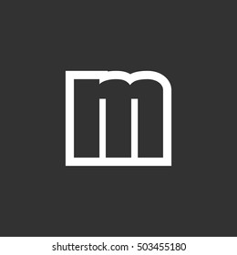 Letter M vector, logo. Useful as branding symbol, corporate identity, alphabet element, app icon, clip art and illustration.