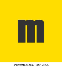 Letter M vector, logo. Useful as branding symbol, corporate identity, alphabet element, app icon, clip art and illustration.