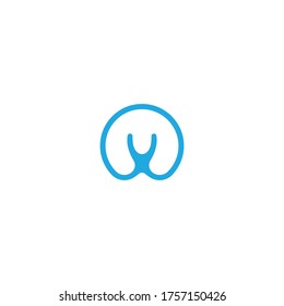 letter M vector minimalist design