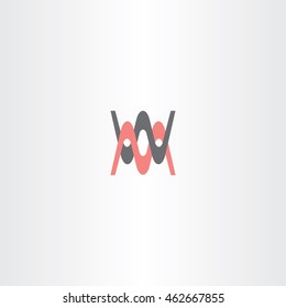 letter m and w icon logo symbol design