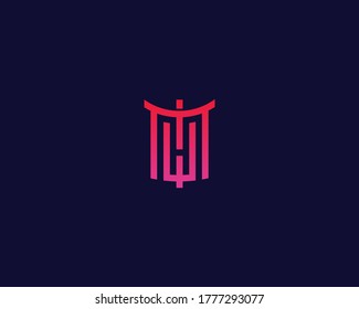 Letter M W logo design. creative minimal monochrome monogram symbol. Universal elegant vector emblem. Premium business logotype. Graphic alphabet symbol for corporate identity