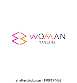 Letter m and w logo design concept, simple, modern, vector eps 10